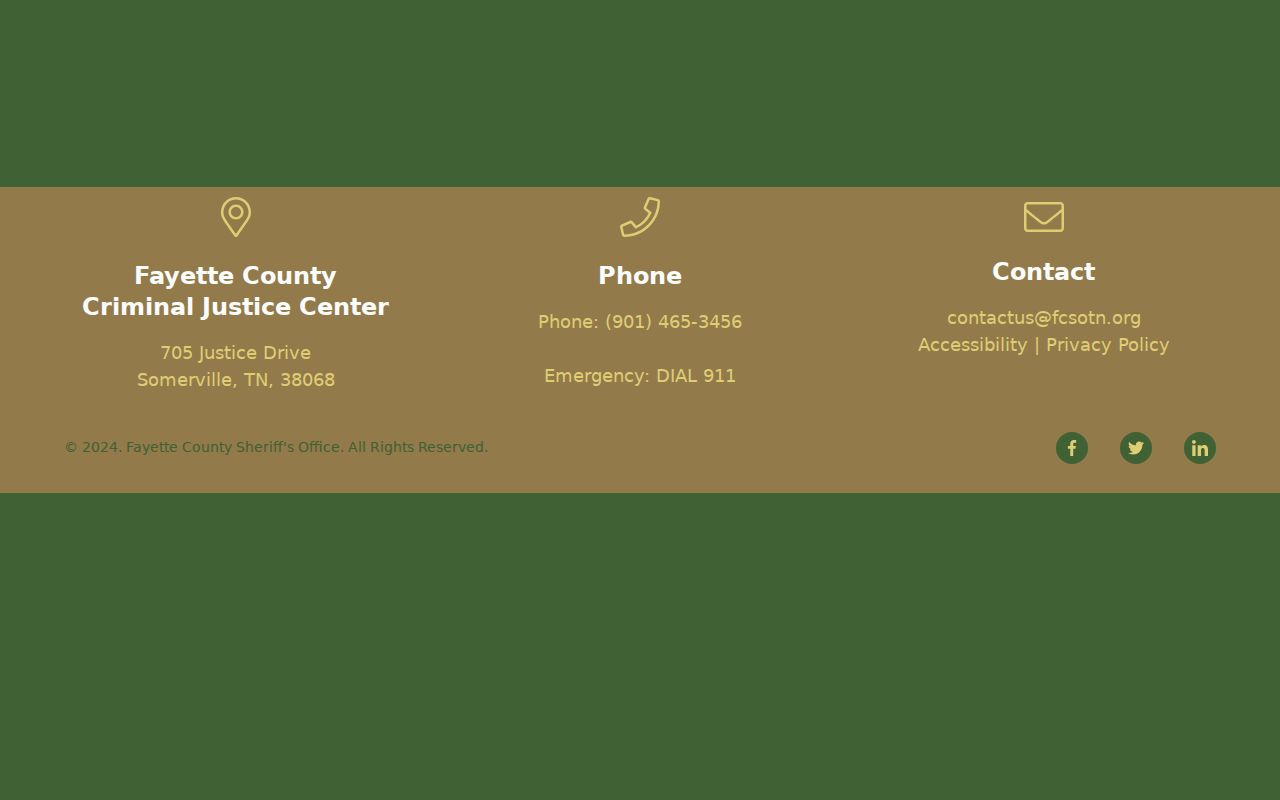 Fayette County arrest records sheriff Records service