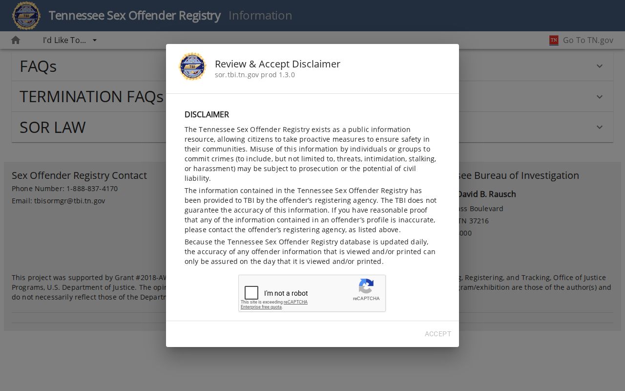 Fayette County sex offender registry information and classifications